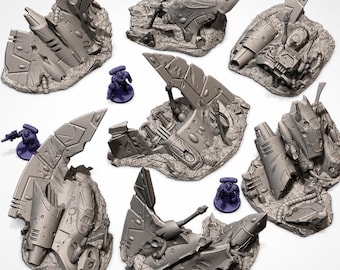 Destroyed Xeno Vehicle Wrecks