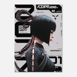 Posterprint met fanart van Cyberpunk 2077, futuristische sciencefiction muurdecoratie, futuristische print, decoratie voor je gamekamer. afbeelding 10