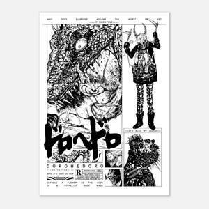 Dorohedoro Fan Art Print Poster – Japanese Manga Poster, Caiman and Nikaido Poster, Dark Fantasy Anime Wall Art image 10