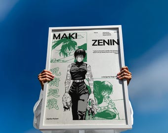 Fanart poster - Anime poster - Mentale kracht en het overwinnen van obstakels, vrouwelijke manga kunst, moderne wanddecoratie