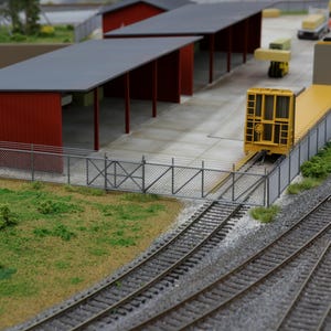 HO Scale Chain Link Fence for Model Railroad or Diorama