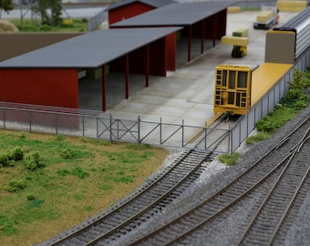 HO Scale Chain Link Fence for Model Railroad or Diorama