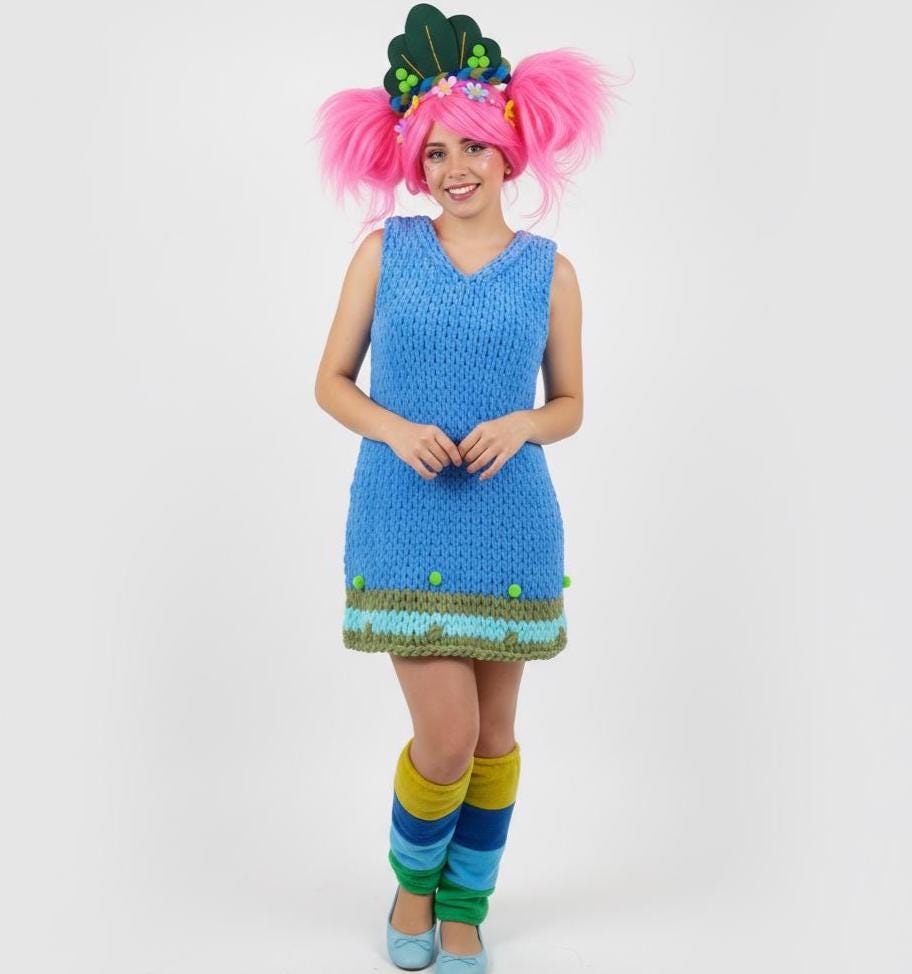 princess poppy adult dress Amazon.com: HPO Adult Women's Magical Troll Princess Costume | Black Felt  A-line Dress with Orange Eyelet Detail