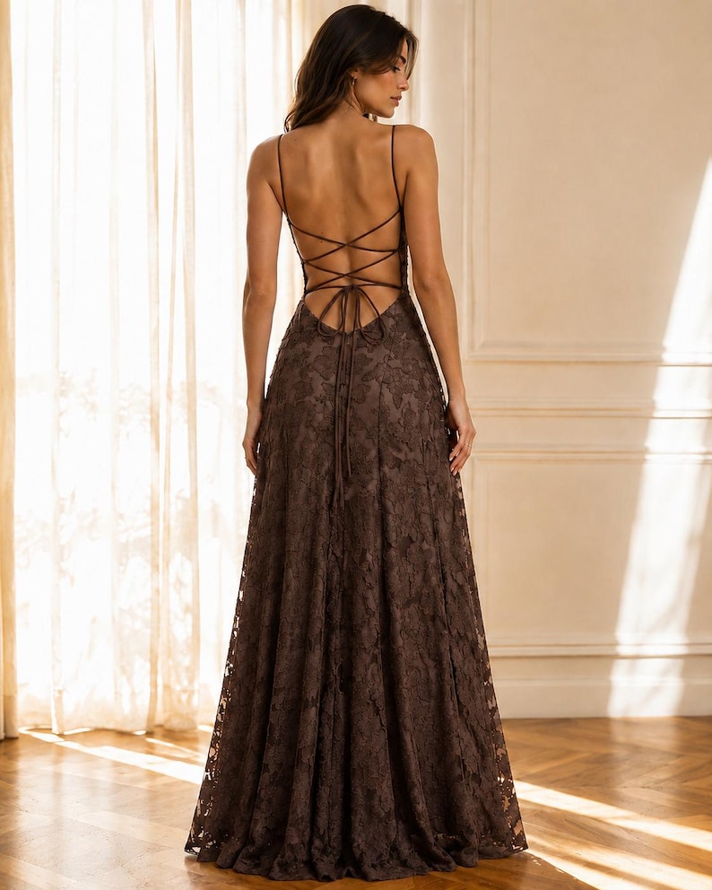 brown spaghetti strap dress Trumpet/Mermaid Cameo Straps Prom Size:36x34 Classic COLLECTION 56 Long Black Dress :