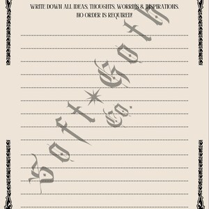 Soft Goth Planner | Low Energy ADHD Friendly Journal (Digital Download A4/US Letter) image 5