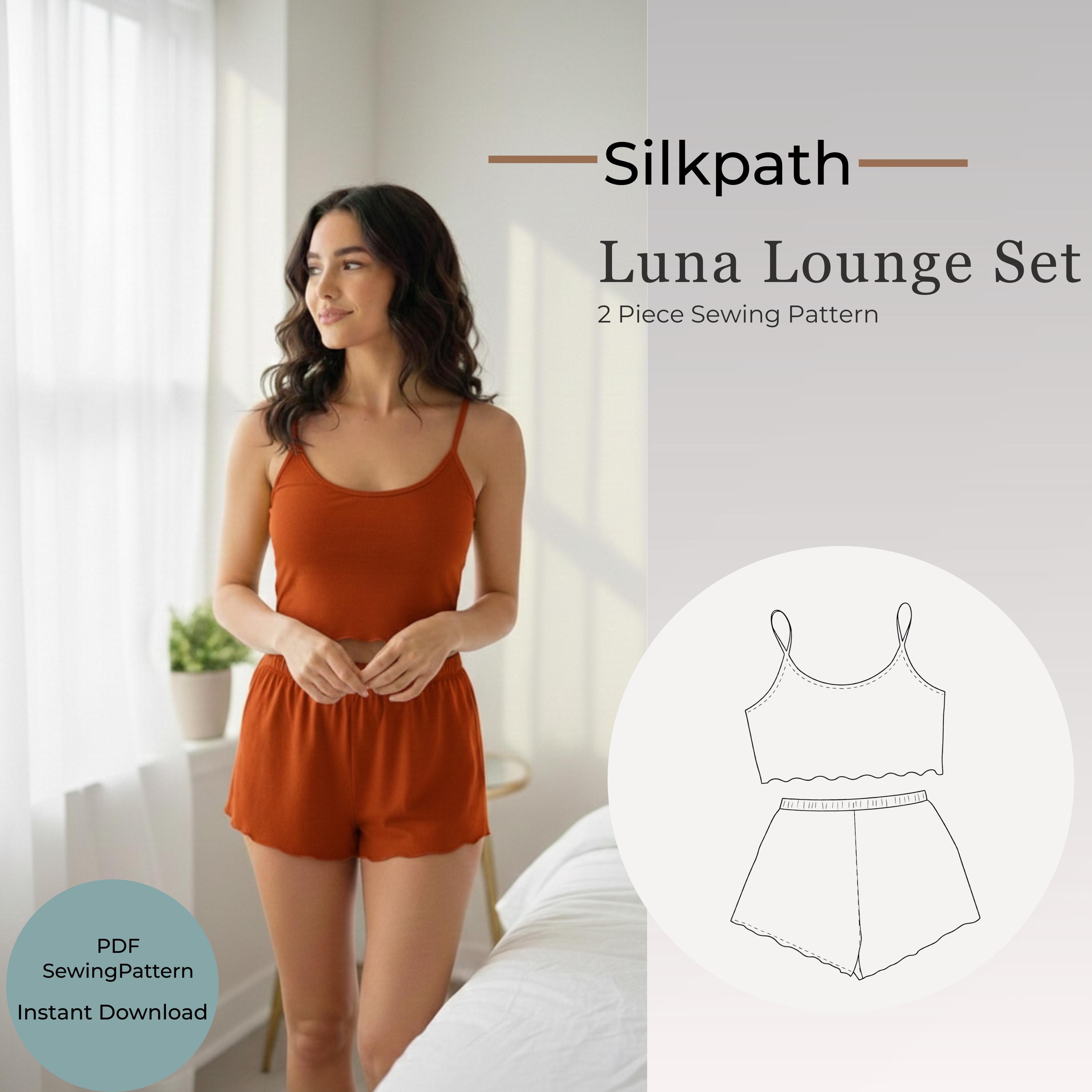 Sewing Pattern: Cami Shorts Lounge Set PDF Nightwear (XS-2XL) - Etsy