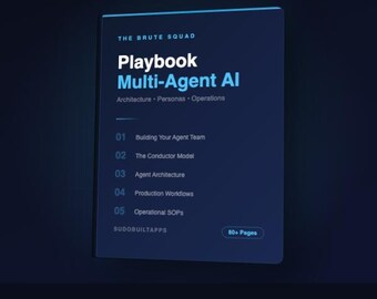 AI Agent Playbook: Multi-Agent Systems & Production Patterns | 31,500+ Words