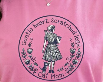Cat mom t-shirt "Scratched Legs." Funny cute unique Cat Mom Gift Cat Lover T-shirt
