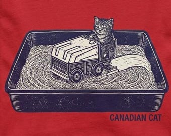 Funny Canadian Cat T-Shirt Unisex | Cat Dad Cat Mom Cat Lover Gift
