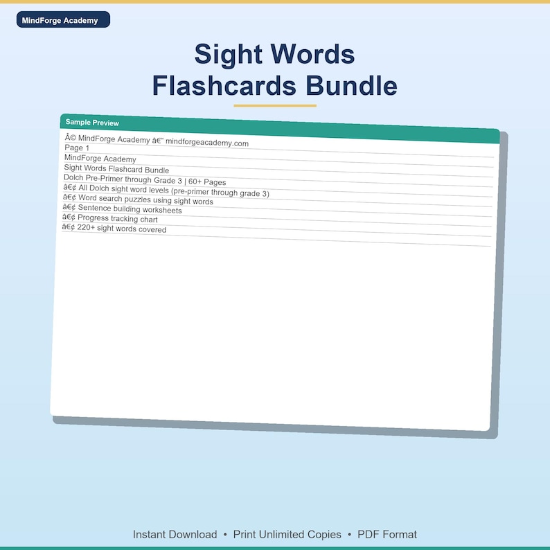 Sight Words Flashcards Printable | Dolch Pre-primer to Grade 3 | 220 ...