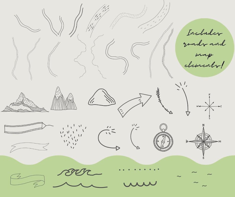 Creador de mapas de boda DIY, mapas de boda personalizados, mapas para guardar la fecha y mapas de itinerario, plantilla de invitación de mapa de boda, ilustración de mapa de boda imagen 4