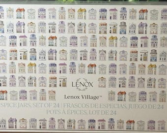 Lenox Spice Village 24 Jars Authentic
