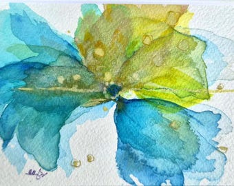 Delicate watercolor painting on cotton paper - might be a good selection for Mother's Day
