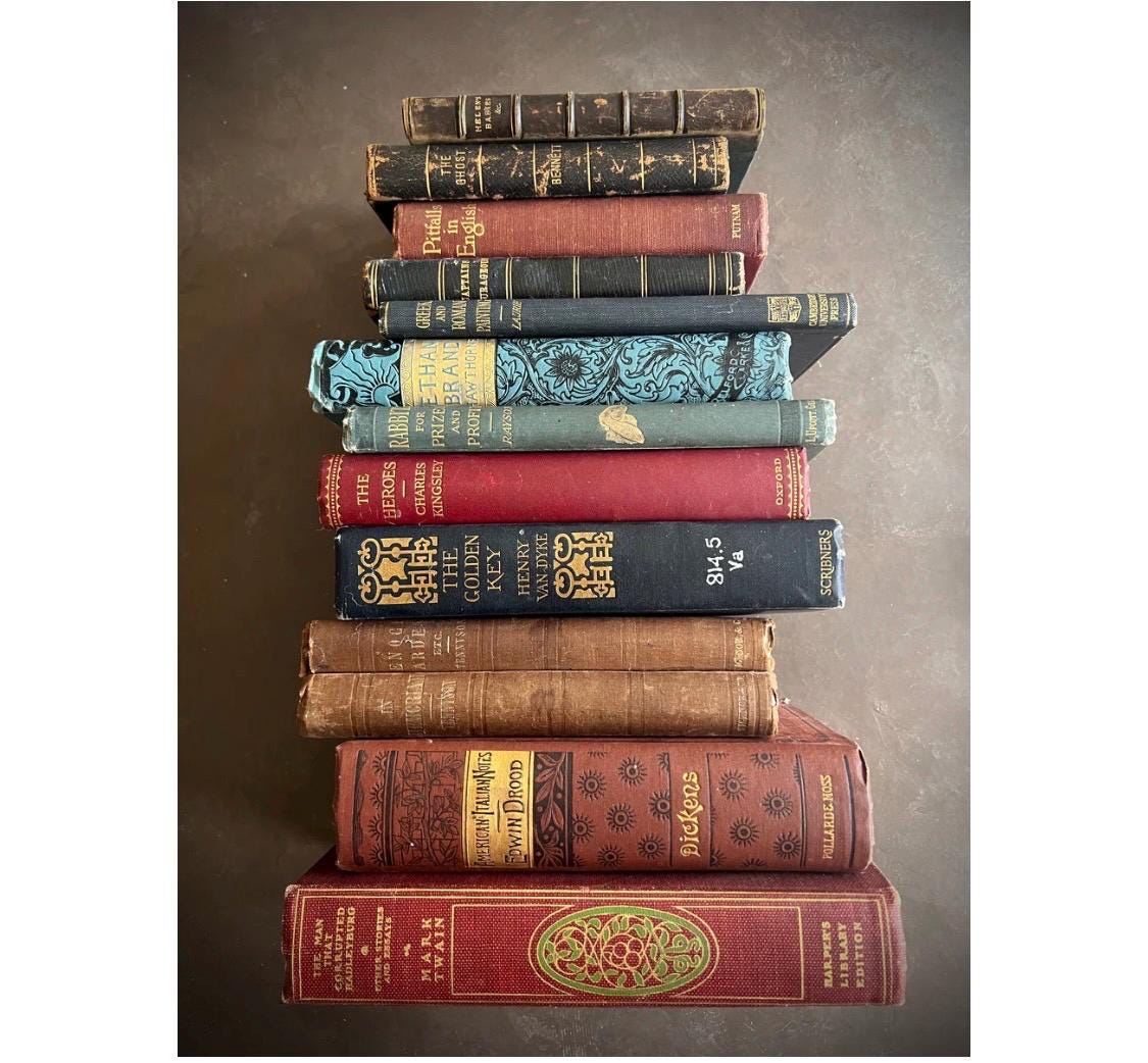 Random 3 Count of Old Vintage and Antique Books That Are Published ...