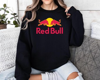 Red Bull Logo Sweatshirt, Energy Drink Hoodie