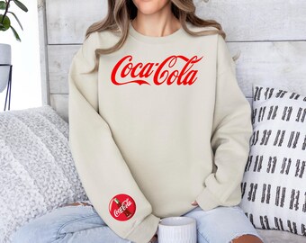 Coca Cola Logo Sweatshirt, Unisex Coke Lover Hoodie