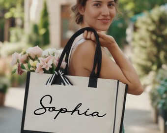 Sac fourre-tout personnalisé, cadeau de demoiselle d'honneur, cadeau nuptiale