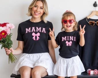 Mama and Mini Valentine's Day Matching Shirt, Mom and Daughter Outfit