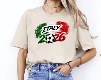 Italy Football T-Shirt, International Soccer 2026 Shirt