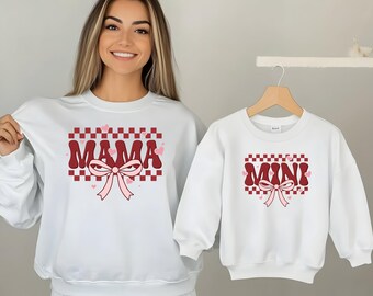 Mama and Mini Valentine's Day Matching Sweatshirt Set