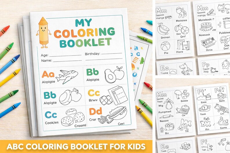 ABC Coloring Pages, Alphabet Printable Activity, Toddler Preschool ...