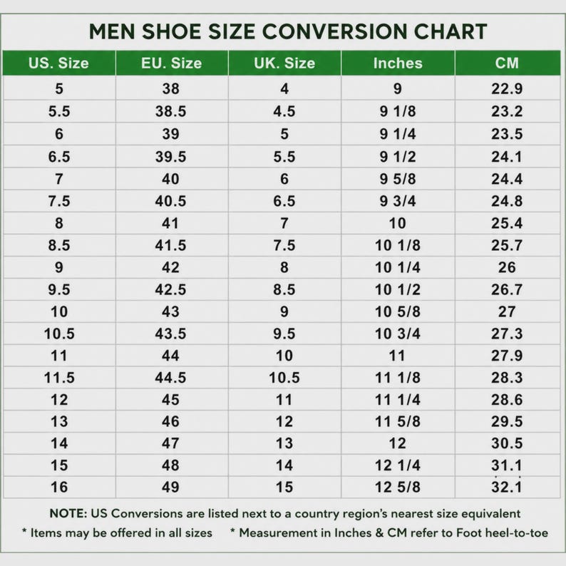 Size Conversion Chart