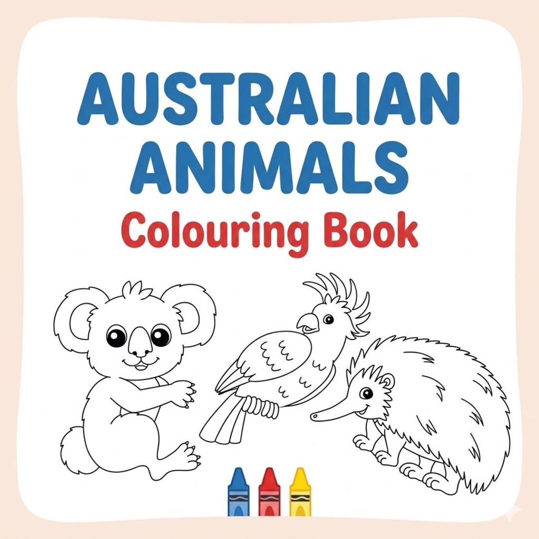 Outback Coloring 20 Australian Outback Colouring Pages | Aussie Animals Colouring | Kids ...