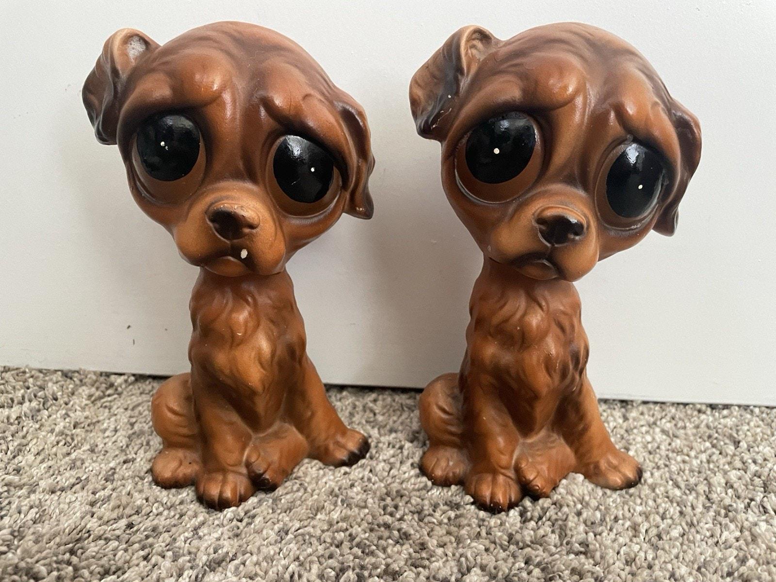 Big Eye Dog Figurine - Etsy
