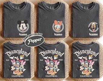 Custom Disneyland California Family Trip T-Shirt, Sweatshirt, Disney All Characters Group Tees, Mickey and Friends Matching Vacation Tee
