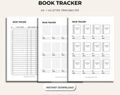 Book Tracker Printable PDF | Reading Log Printable | Books To Read List | Reading Journal | Book Lover Planner | Reading Tracker | Instant