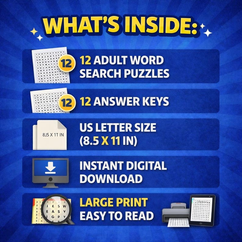 Printable Word Search Puzzles for Adults – Adulting is Hard Vol 53