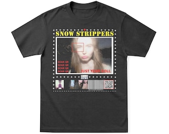 Camiseta gráfica Snow Strippers / Algodón grueso de corte urbano