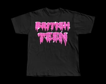British Teen T-Shirt | Heavyweight Cotton Streetwear Graphic Tee **ALWAYS SIZE UP**