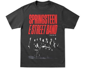 Camiseta con foto de la gira mundial de la E Street Band de Bruce Springsteen '23 / Camiseta 100% algodón de alta calidad