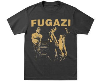 Fugazi Wiederholung Band T-Shirt | Schwere Baumwolle Streetwear Passform