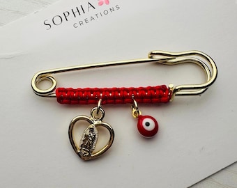 Virgen de Guadalupe | pregnancy safety pin