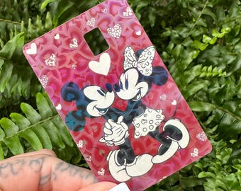 Boy and girl mouse credit card skin