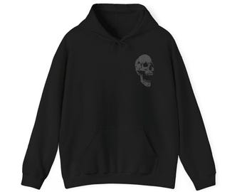 Sudadera con capucha de calavera con arte ASCII, ropa de codificación para programadores, regalo para ingenieros de software
