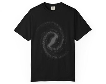 Camiseta vintage con arte ASCII y galaxia / Camiseta de programador con colores cómodos / Ropa técnica retro / Camiseta holgada y pesada