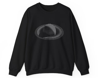 Sudadera Saturn con arte ASCII, ropa de codificación para programadores, regalo para ingenieros de software