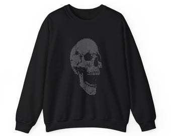 Sudadera con calavera de arte ASCII, ropa técnica para programadores, regalo para ingenieros de software