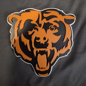 Chicago Bears decor, Custom NFL Team Hype decor (5 inches) basketball sports gift dad mom