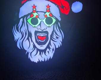 crazy killer mime clown physco haunted Logo Lightbox Sign (10" Long) Horror Prop mine scary 106*