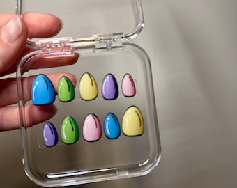 Cartoon Cuties - ręcznie robione lakierowane paznokcie