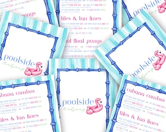 Carta Mahjong a bordo piscina / Carta Mahjong estiva / Gioco Mahjong in piscina / Gioco Mahjong per ragazze / Carta Mahjong stampabile / Carta Mahjong per feste