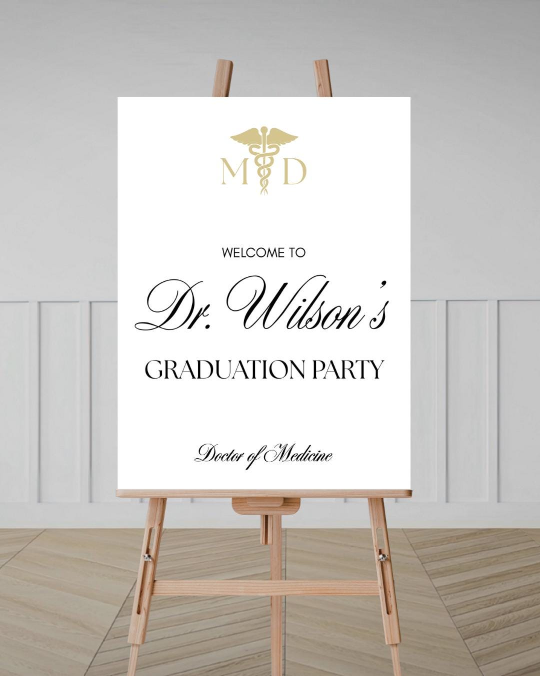 Doctor Prom Sign Medical School Graduation Welcome Sign | Doctor of Medicine Party Sign ...