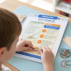 Afdrukbaar werkboek natuurkunde-experimenten voor kinderen: 20 STEM-wetenschappelijke activiteiten pdf voor thuisonderwijs 6-10 jaar