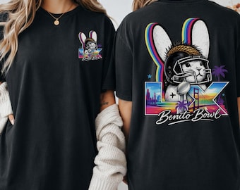 Unisex Benito Bowl 2026  Shirt, Bunny Football Graphic Crewneck, Here for the Benito Bowl, Retro Game Day Outfit, Bunny Bowl Fan Gift Tshirt