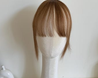 Clip In Pony Echthaar Natürliche Wispy Fringe Trim passend