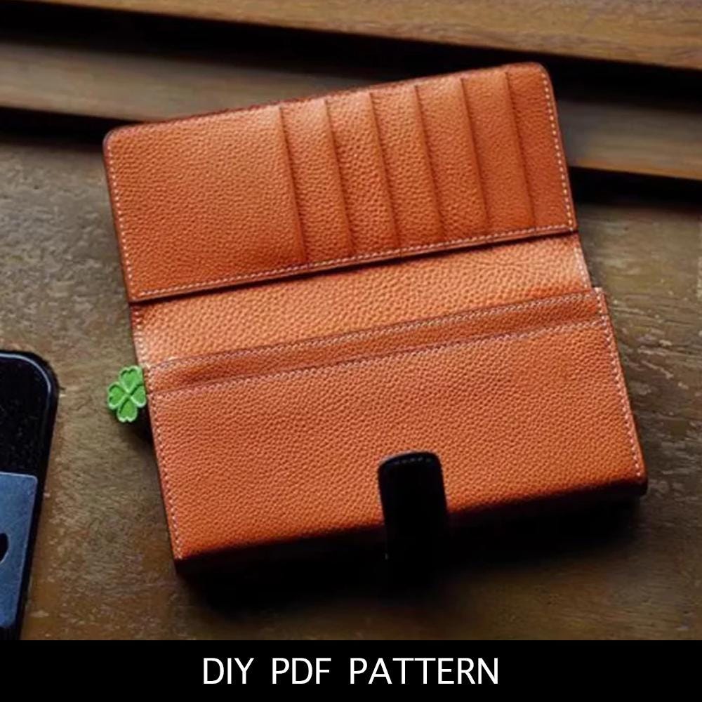 Lug Wallet Patterns Long Wallet (DIY PDF Pattern) Leather Bag Pattern - Etsy
